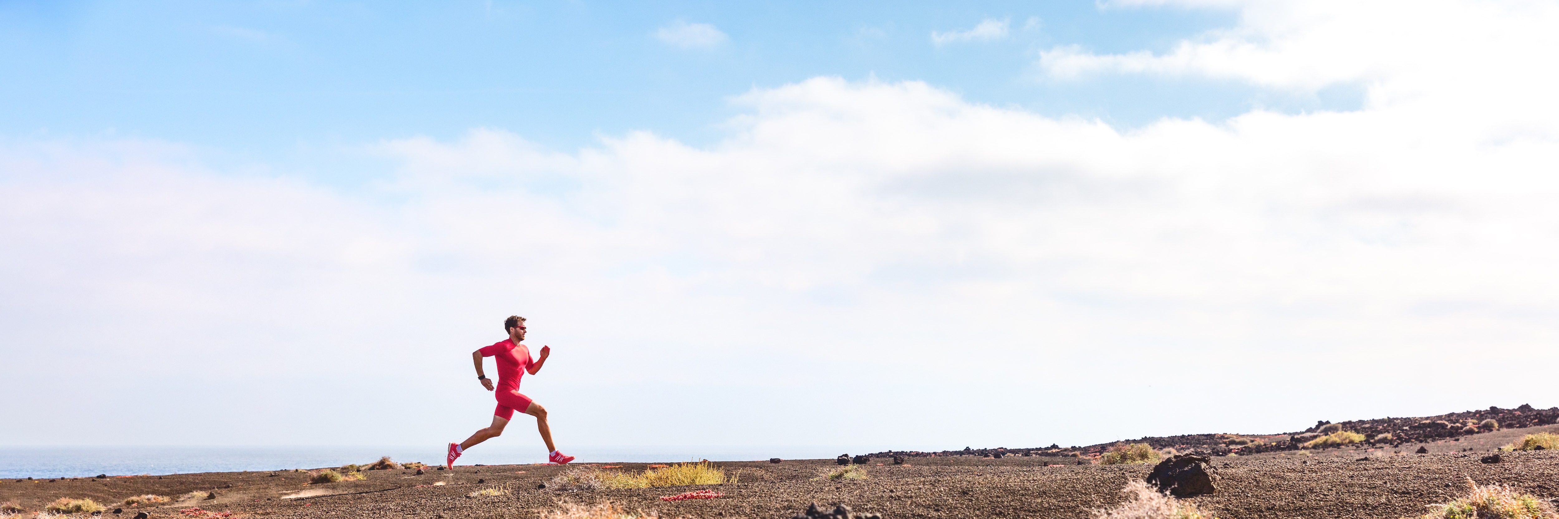 man on a long run