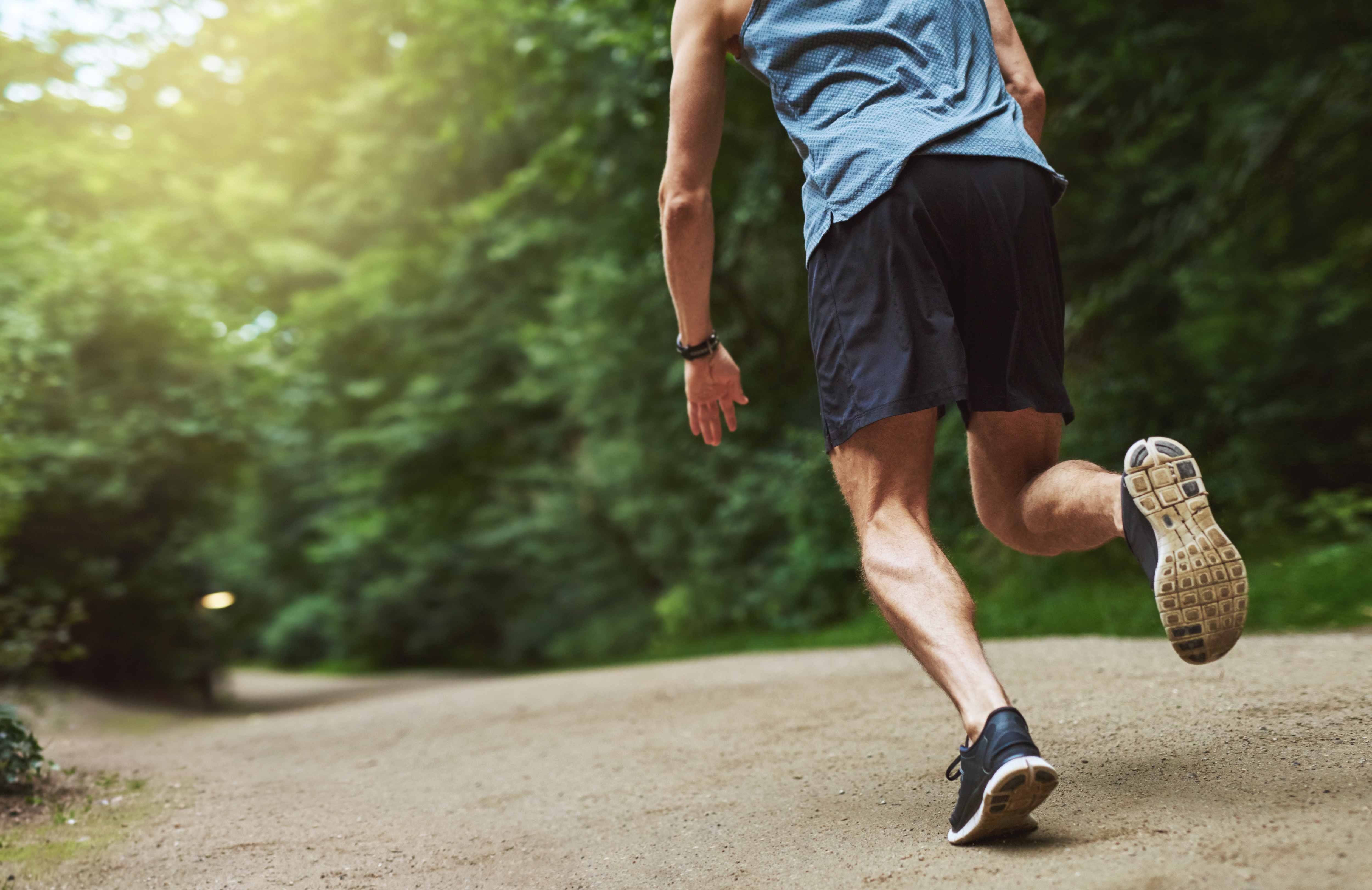 man during a long run