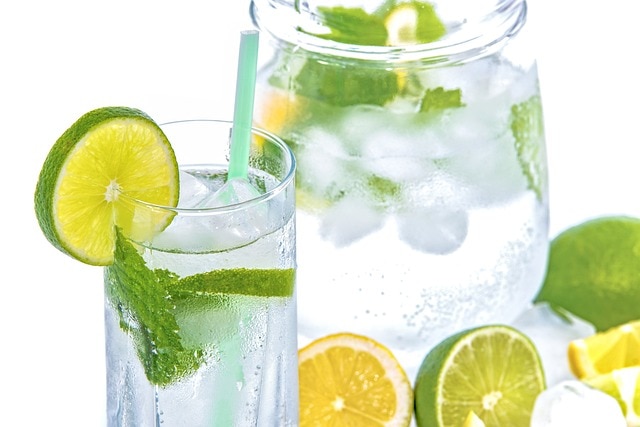 Drinking lemon with water hot sale
